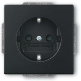 Busch-Jaeger Schutzkontaktsteckdose Einsatz Typ F 20 EUCRB-885 schwarz, Retail