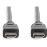 Digitus HDMI Ultra High Speed Anschlusskabel, mit Ethernet, UHD 8K schwarz, 1 Meter