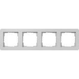 Gira Abdeckrahmen vierfach grau, Retail