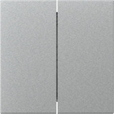 Gira Wippe zwei fach gerade aluminium, Retail