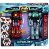 Hasbro Transformers EarthSpark Cyber-Combiner Terran Twitch und Robby Malto, Spielfigur 