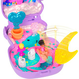 Mattel Polly Pocket Traumland Schatulle in Lammform mit Minipuppe und Haustier-Einhorn 
