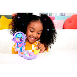 Mattel Polly Pocket Traumland Schatulle in Lammform mit Minipuppe und Haustier-Einhorn 