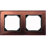 Merten Rahmen Glas zweifach waagerecht und senkrecht montierbar glänzend transparent Retail