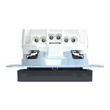 Merten Schutzkontakt-Steckdose mit Überspannungsschutz und Beschriftungsfeld, Unterputz, 16 Ampere anthrazit, Retail