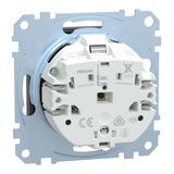 Merten Schutzkontakt-Steckdose mit Überspannungsschutz und Beschriftungsfeld, Unterputz, 16 Ampere anthrazit, Retail