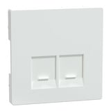 Merten Zentralplatte mit integrierten Verschlussschiebern weiß, Retail