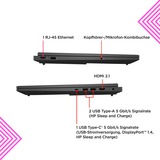 OMEN 16-xd0174ng, Gaming-Notebook schwarz, AMD Ryzen 7 7840HS, NVIDIA GeForce RTX 4060, 16 GB DDR5, 512 GB (512 GB SSD), ohne Betriebssystem