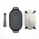 Ooni Grillpfanne Grizzler anthrazit, Sockel aus Edelstahl