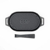 Ooni Grillpfanne Grizzler anthrazit, Sockel aus Edelstahl