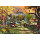 Schmidt Spiele Thomas Kinkade Studios: Disney -  The Fox and the Hound, Puzzle 1000 Teile