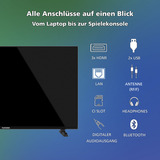 Telefunken QU43VP750S, QLED-Fernseher 108 cm (43 Zoll), schwarz, UltraHD/4k, Smart TV, Tripple-Tuner, VIDAA-Betriebssystem