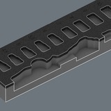 Wera 9720 Schaumstoffeinlage 8000 A Zyklop Knarre 1/4" Set 1, 37‑teilig, Werkzeug-Set schwarz/grau, Knarren- und Stecknuss-Satz, in Schaumstoffeinlage für Werkstattwagen