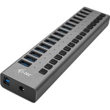 i-tec USB 3.0 Charging HUB 16port + Power Adapter 90 W, USB-Hub schwarz