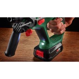 Bosch Akku-Bohrhammer UniversalHammer 18V grün/schwarz, 2x Li-Ionen Akku 2,5Ah, Koffer, POWER FOR ALL ALLIANCE