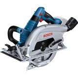 Bosch PRO Akku-Handkreissäge BITURBO GKS 18V-70 L Professional blau/schwarz, 2x Li-Ion Akku ProCORE18V 5,5Ah, in L-BOXX
