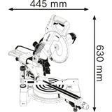 Bosch Paneelsäge GCM 80 SJ Professional, Kapp- und Gehrungssäge blau, 1.400 Watt