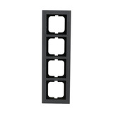 Busch-Jaeger Abdeckrahmen vierfach, Abdeckung grau, Retail