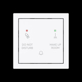 Busch-Jaeger Klingeltaster Do Not Disturb Make Up Room mit Bedruckung Do Not Disturb Make Up Room weiß, Retail