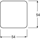 Busch-Jaeger Wippe einteilige mit Symbol Schlüssel weiß, Retail