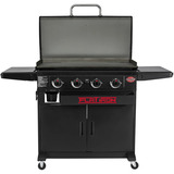 Char-Griller Flat Iron Griddle 4-Brenner, Gasgrill schwarz, Plancha mit 16 kW