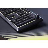 Corsair SKIFF 100 PLUS, Gaming-Tastatur schwarz, DE-Layout, Rubberdome