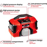 Einhell Akku-Kompressor PRESSITO 18/21, 18Volt rot/schwarz, ohne Akku und Ladegerät