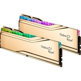 G.Skill DIMM 48 GB DDR5-7200 (2x 24 GB) Dual-Kit, Arbeitsspeicher gold, F5-7200J3646F24GX2-TR5G, Trident Z5 Royal, INTEL XMP