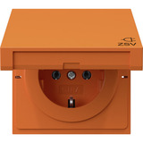 Gira Schutzkontaktsteckdose Typ F 16 Ampere 250 Volt mit Klappdeckel weiß (glänzend), Retail