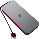Lenovo Go Wireless Mobile Powerbank 10.000mAh + Qi dunkelgrau, integriertes USB-C Kabel, PD 3.0, Qi 15W