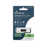 MediaRange 16 GB, USB-Stick silber/schwarz, USB-A 3.2 Gen 1