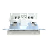 Merten Schutzkontakt-Steckdose mit Schraub-Liftklemme weiß, Retail