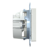 Merten Schutzkontakt-Steckdose mit Schraub-Liftklemme weiß, Retail