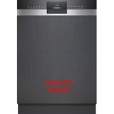 Siemens SN53ES02CE IQ300, Spülmaschine edelstahl (gebürstet)/schwarz, 60 cm, Home Connect