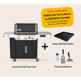 Weber Genesis EX-335 Smarter Gasgrill, Modell 2022 schwarz/edelstahl, mit CRAFTED Basis-Rahmen und Sear Zone