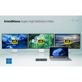 i-tec USB-C Triple Display Docking Station, Dockingstation schwarz