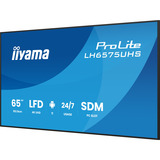 iiyama ProLite LH6575UHS-B2AG, Public Display schwarz (matt), UltraHD/4K, IPS, Lautsprecher, Daisy Chain