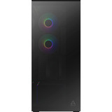ARCTIC Xtender VG , Tower-Gehäuse schwarz (matt), Tempered Glass x 2 (getönt)