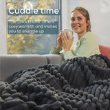 Beurer Wärmezudecke HD 82 Stockholm, Heizdecke grau, 130 x 180 cm