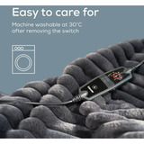 Beurer Wärmezudecke HD 82 Stockholm, Heizdecke grau, 130 x 180 cm