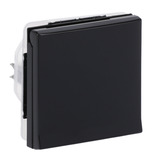 Busch-Jaeger Schutzkontakt-Steckdoseneinsatz Schuko Typ F Unterputz mit Klappdeckel IP44 anthrazit, Retail