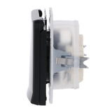 Busch-Jaeger Schutzkontakt-Steckdoseneinsatz Schuko Typ F Unterputz mit Klappdeckel IP44 anthrazit, Retail