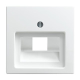 Busch-Jaeger Zentralscheibe alpinweiß für Datenkommunikation Typ 1803-914, Unterputz, Kunststoff, Abdeckung weiß (glänzend), Retail