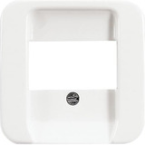 Busch-Jaeger Zentralscheibe als Abdeckung für Telekommunikations-Anschlüsse Typ 2539-214 weiß (glänzend), Retail