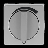 Busch-Jaeger Zentralscheibe mit Drehgriff und Aufdruck 1740 DR/03-866, Abdeckung edelstahl, Retail