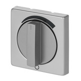 Busch-Jaeger Zentralscheibe mit Drehgriff und Aufdruck 1740 DR/03-866, Abdeckung edelstahl, Retail