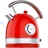 Cecotec Thermosense 420 Vintage Light Red , Wasserkocher rot/edelstahl, 2.200 Watt, 1,8 Liter