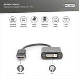 Digitus DisplayPort auf DVI Adapter / Konverter schwarz