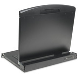 Digitus Modulare HD LCD KVM Konsole mit 19" TFT 8 Port VGA, KVM-Switch schwarz, deutsches Tastaturlayout, 8 Port VGA KVM-Switch, Touchpad