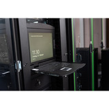 Digitus Modulare HD LCD KVM Konsole mit 19" TFT 8 Port VGA, KVM-Switch schwarz, deutsches Tastaturlayout, 8 Port VGA KVM-Switch, Touchpad